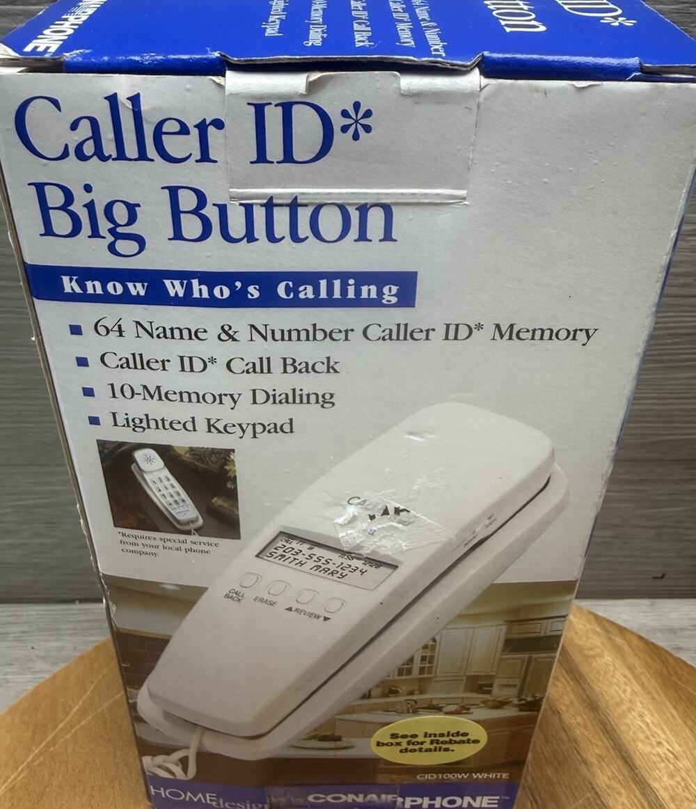 Conair Corded Phone with Large Caller ID Display.